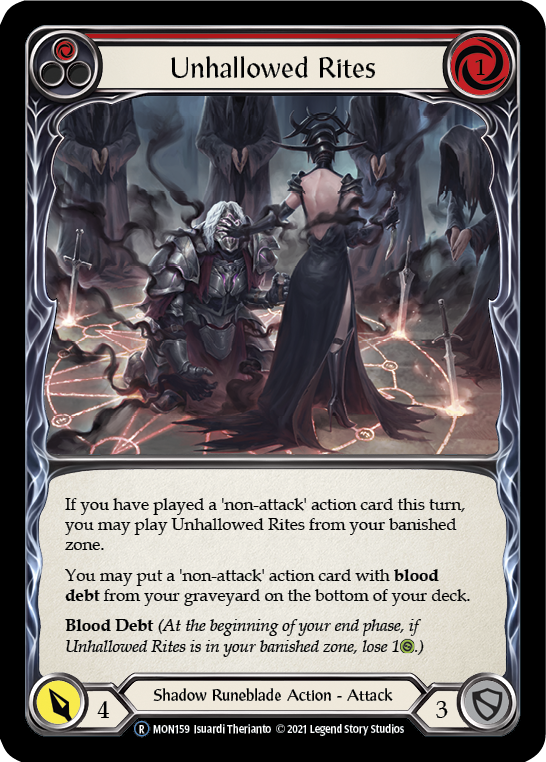 Unhallowed Rites (Red) [U-MON159] (Monarch Unlimited) Unlimited Normal 