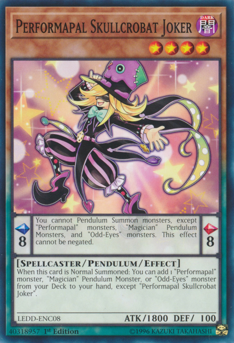 Performapal Skullcrobat Joker [LEDD-ENC08] Common 