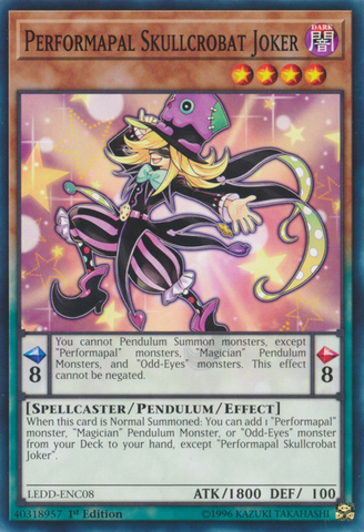 Performapal Skullcrobat Joker [LEDD-ENC08] Common 