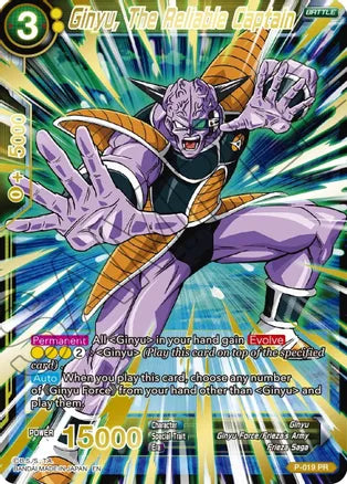Ginyu, The Reliable Captain (Gold Stamped) (P-019) [Mythic Booster] 
