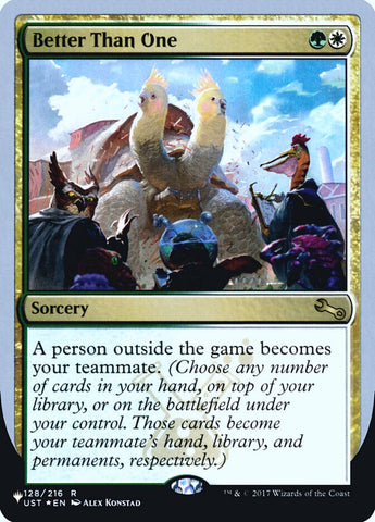Better Than One (Unfinity Foil Edition) [The List] 