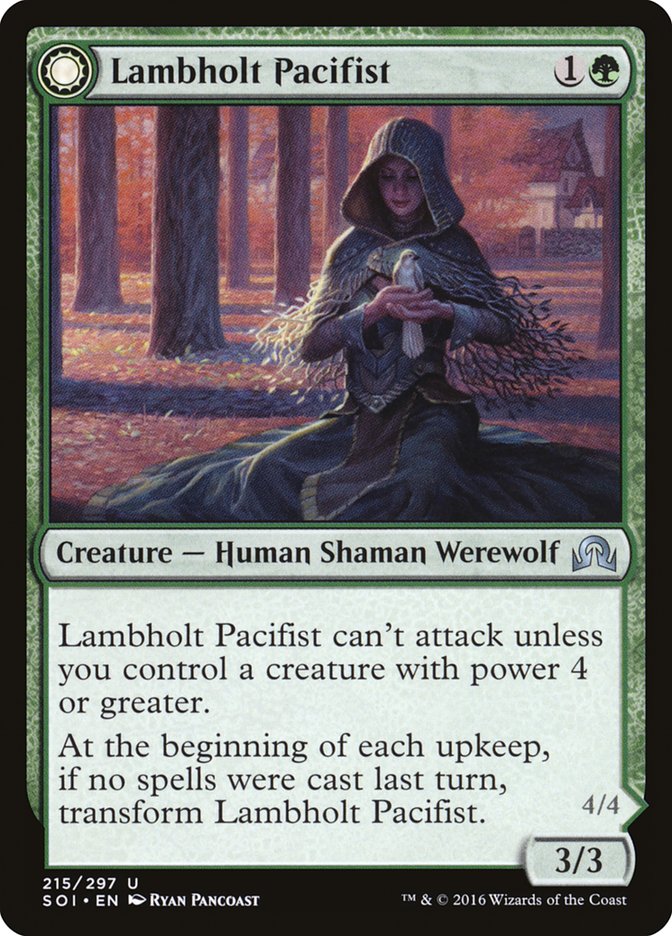 Lambholt Pacifist // Lambholt Butcher [Shadows over Innistrad] 