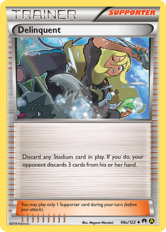 Delinquent (98a/122) [Alternate Art Promos] 
