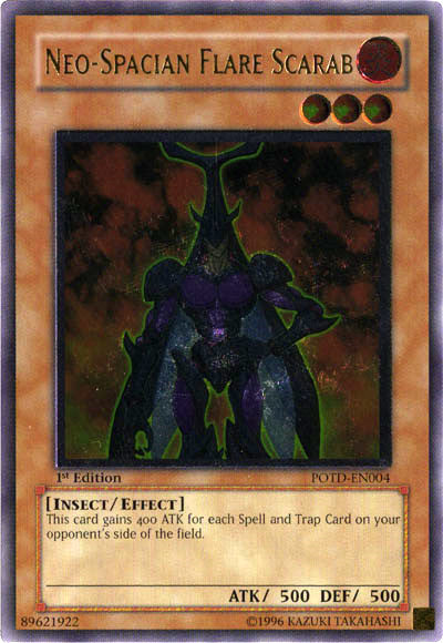 Neo-Spacian Flare Scarab [POTD-EN004] Ultimate Rare 