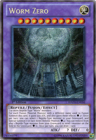 Worm Zero [HA03-EN056] Secret Rare 