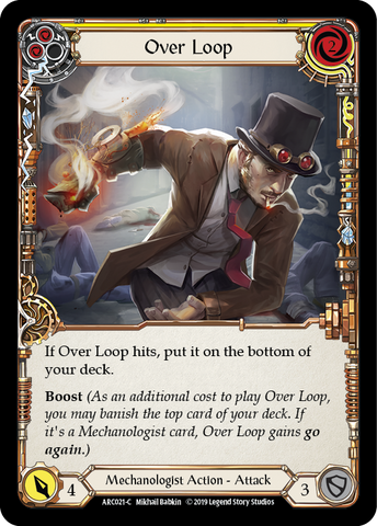 Over Loop (Yellow) [ARC021-C] (Arcane Rising) 1st Edition Normal 