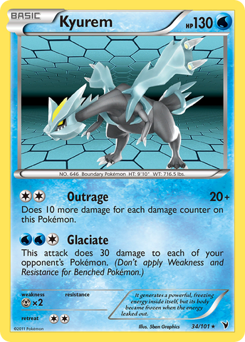 Kyurem (34/101) [Black &amp; White: Noble Victories] 