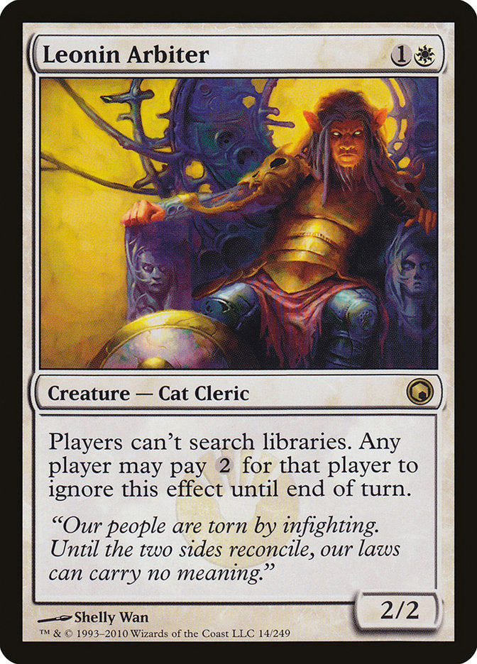 Leonin Arbiter [Scars of Mirrodin] 