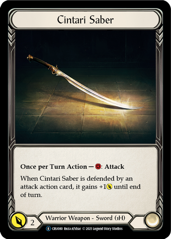 Cintari Saber [U-CRU080] (Crucible of War Unlimited) Unlimited Rainbow Foil 