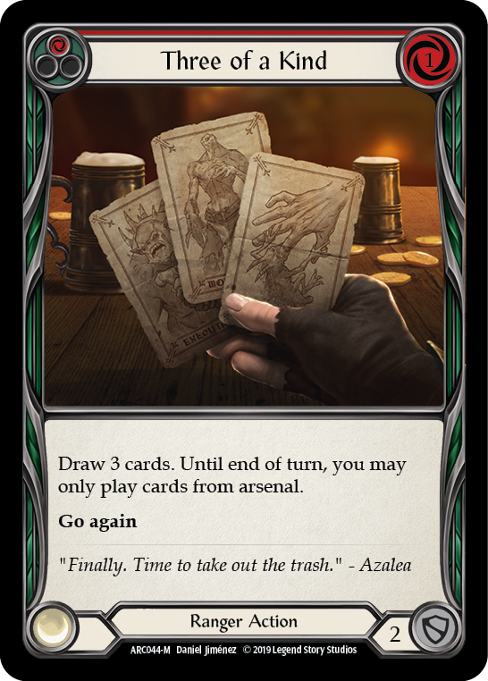 Three of a Kind [ARC044-M] (Arcane Rising) 1st Edition Normal 