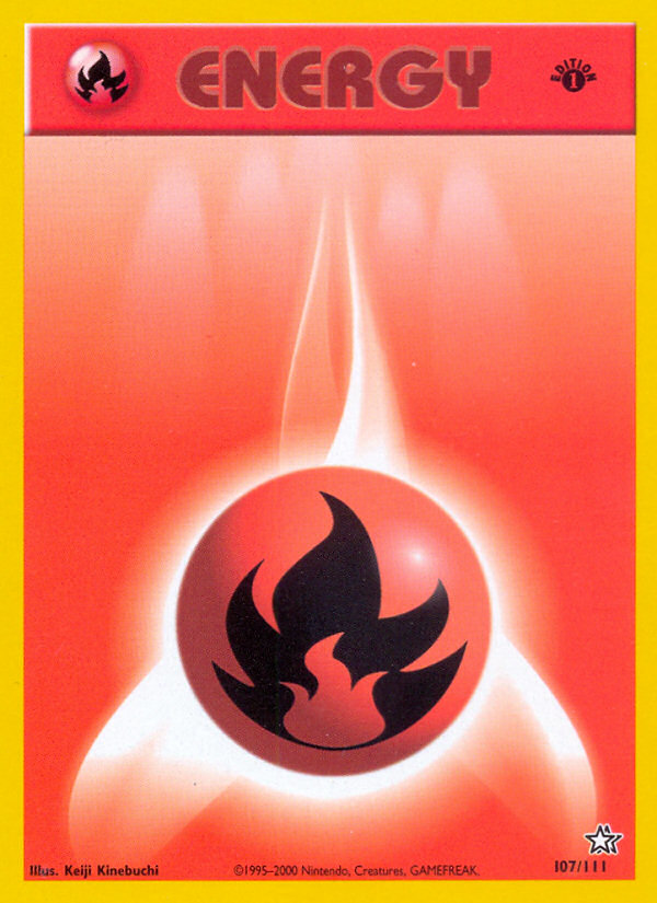 Fire Energy (107/111) [Neo Genesis 1st Edition] 