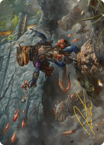 Agate Instigator Art Card (Gold-Stamped Signature) [Bloomburrow Art Series] 