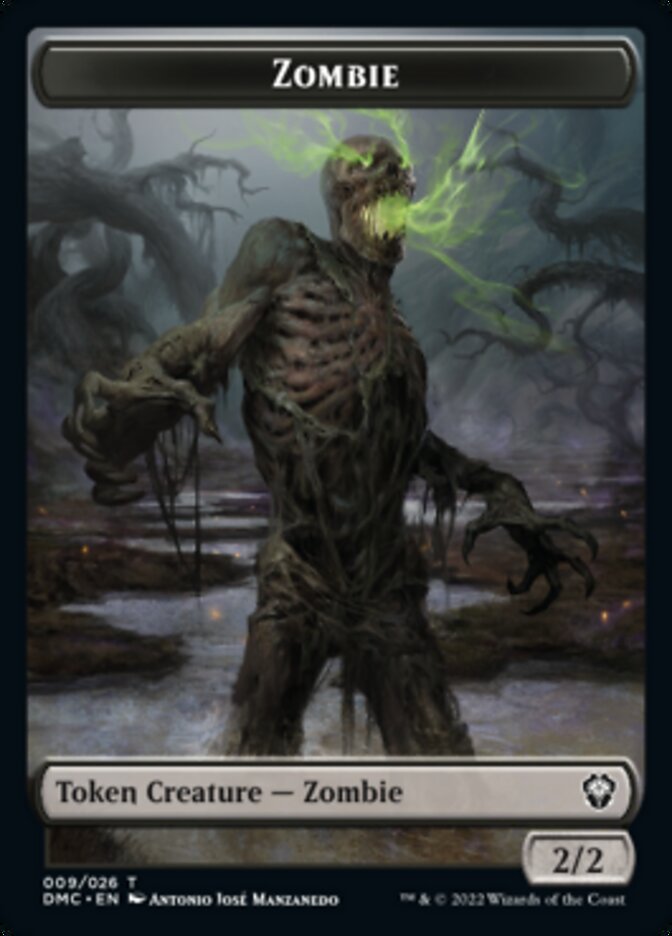 Bird (002) // Zombie Double-Sided Token [Dominaria United Tokens] 