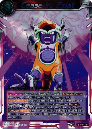 Cease to Exist (BT9-017) [Universal Onslaught Prerelease Promos] 