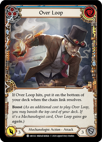 Over Loop (Blue) [U-ARC022] (Arcane Rising Unlimited) Unlimited Rainbow Foil 