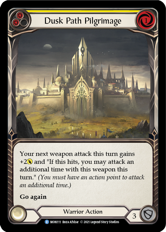 Dusk Path Pilgrimage (Yellow) [MON111] (Monarch) 1st Edition Normal 