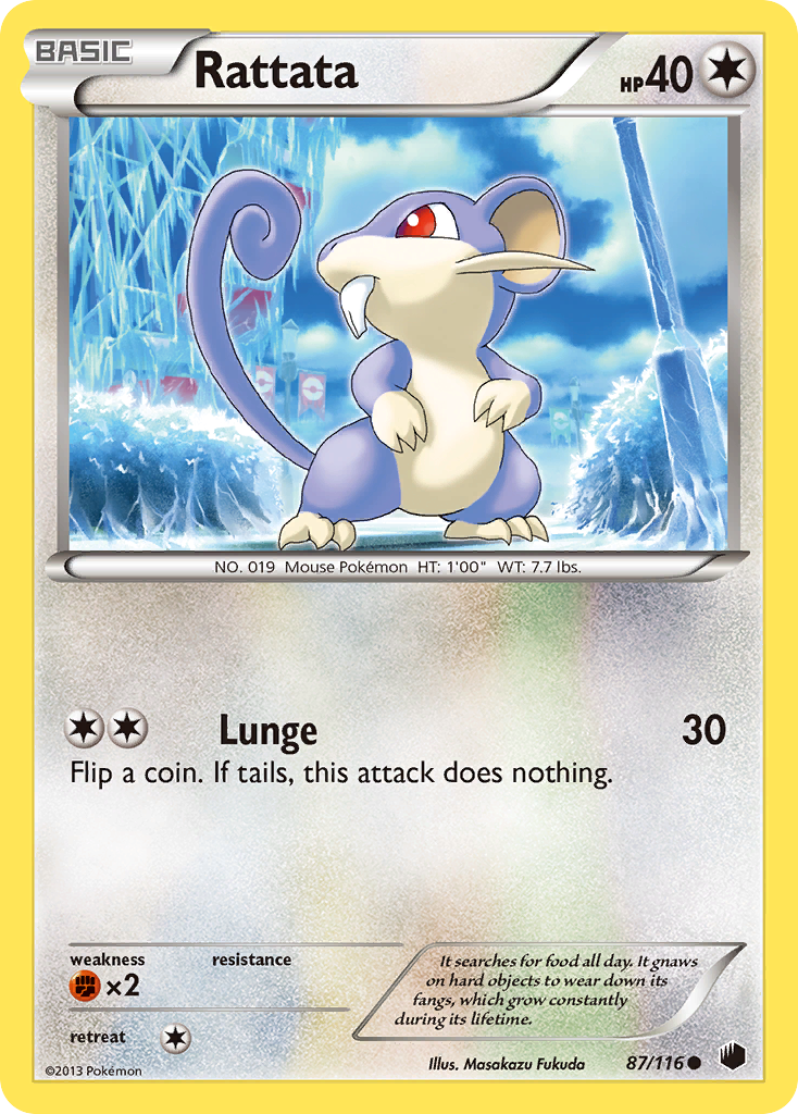 Rattata (87/116) [Black &amp; White: Plasma Freeze] 