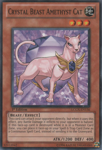 Crystal Beast Amethyst Cat [LCGX-EN156] Common 