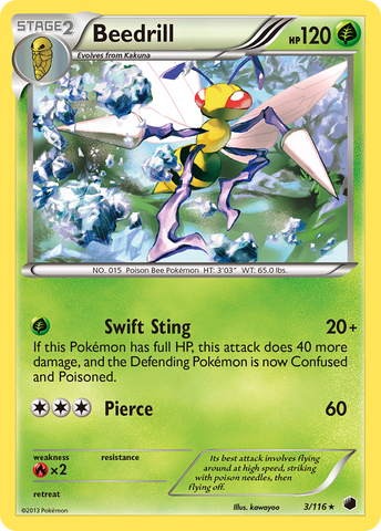 Beedrill (3/116) [Black &amp; White: Plasma Freeze] 