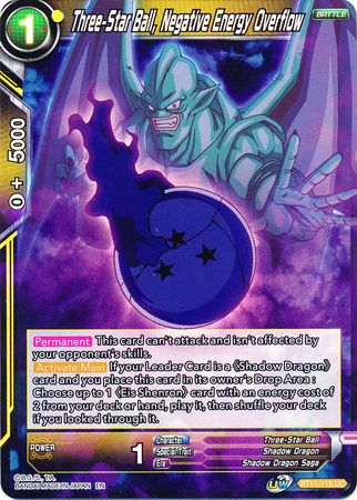 Three-Star Ball, Negative Energy Overflow (BT11-115) [Vermilion Bloodline] 