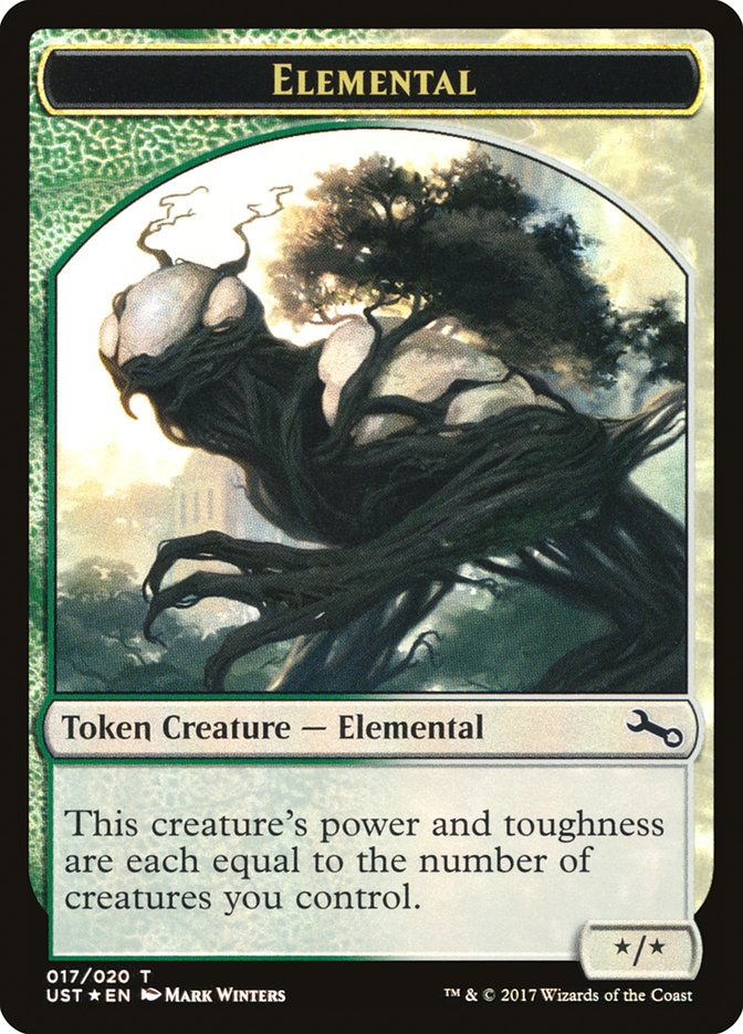 Elemental // Elemental Double-Sided Token (017/020) [Unstable Tokens] 