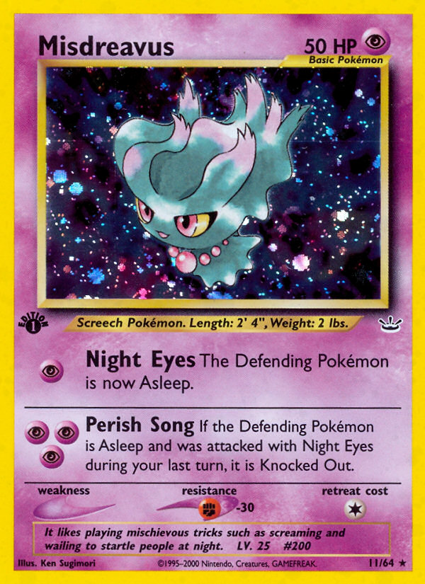 Misdreavus (11/64) [Neo Revelation 1st Edition] 