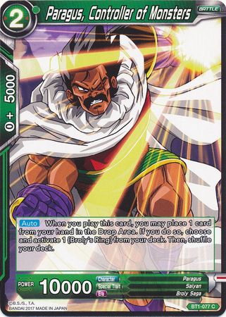Paragus, Controller of Monsters (BT1-077) [Galactic Battle] 