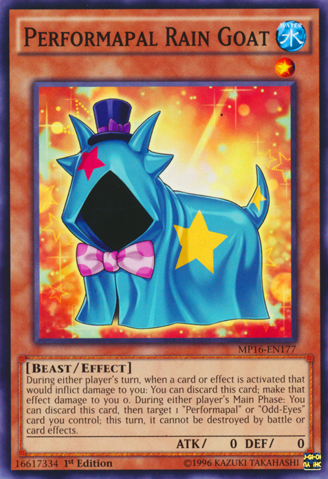 Performapal Rain Goat [MP16-EN177] Common 