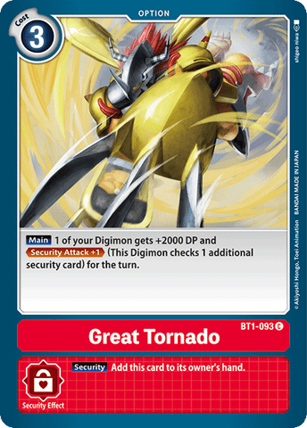 Great Tornado [BT1-093] [Release Special Booster Ver.1.0] 