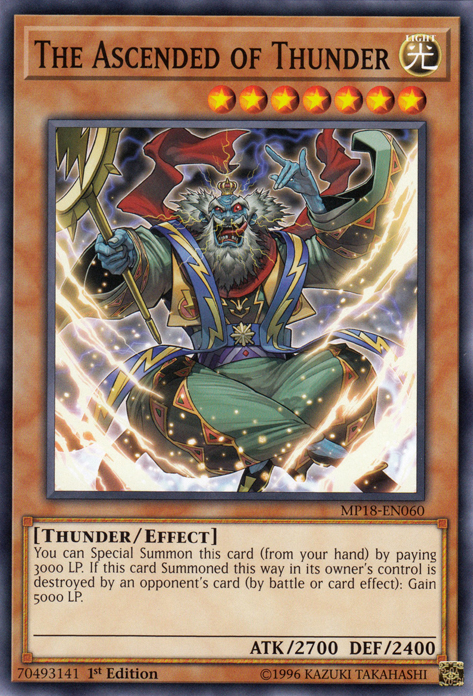 The Ascended of Thunder [MP18-EN060] Short Print 