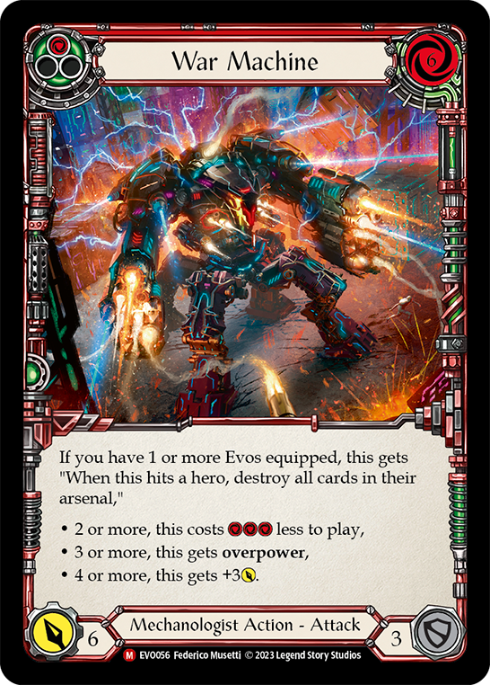 War Machine [EVO056] (Bright Lights) Rainbow Foil 