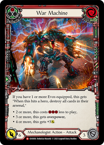 War Machine [EVO056] (Bright Lights) Rainbow Foil 
