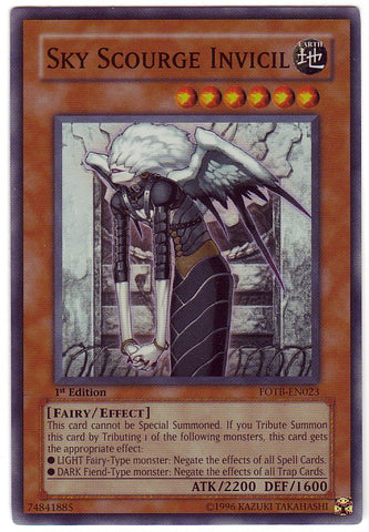 Sky Scourge Invicil [FOTB-EN023] Super Rare 