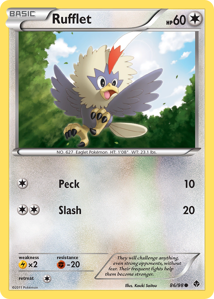 Rufflet (86/98) [Black &amp; White: Emerging Powers] 