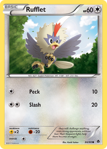 Rufflet (86/98) [Black &amp; White: Emerging Powers] 