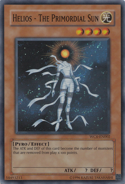 Helios - The Primordial Sun [WC6-EN002] Super Rare 