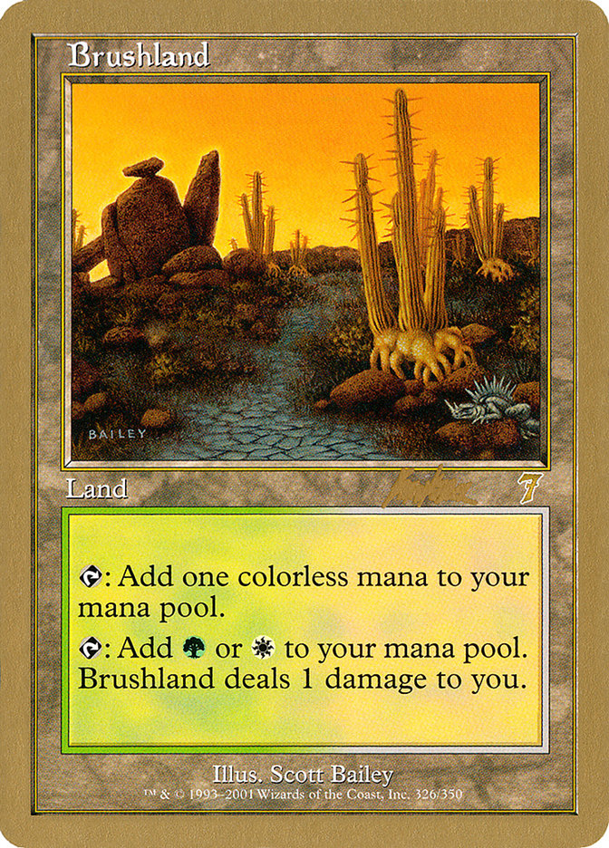 Brushland (Brian Kibler) [Decks du Championnat du Monde 2002] 