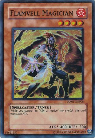 Flamvell Magician [HA01-EN008] Super Rare 