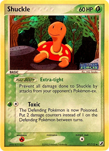 Shuckle (47/115) (Stamped) [EX: Unseen Forces] 