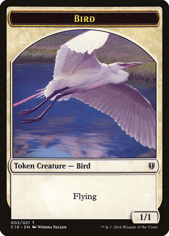 Bird (002) // Saproling (016) Double-Sided Token [Order 2016 Tokens] 
