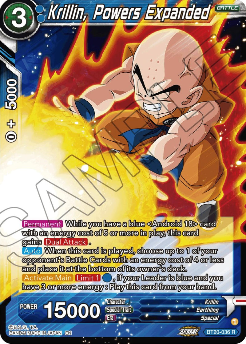 Krillin, Powers Expanded (BT20-036) [Power Absorbed] 
