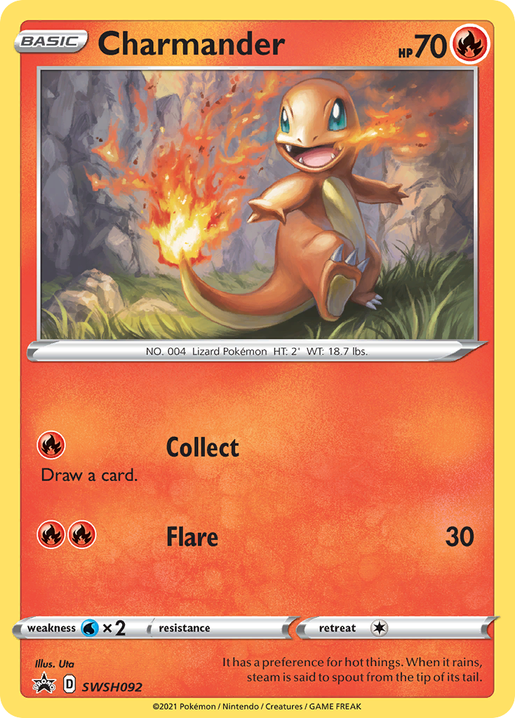 Charmander (SWSH092) [Sword &amp; Shield: Black Star Promos] 