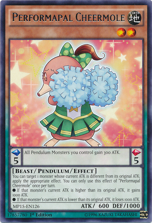 Performapal Cheermole [MP15-EN126] Rare 