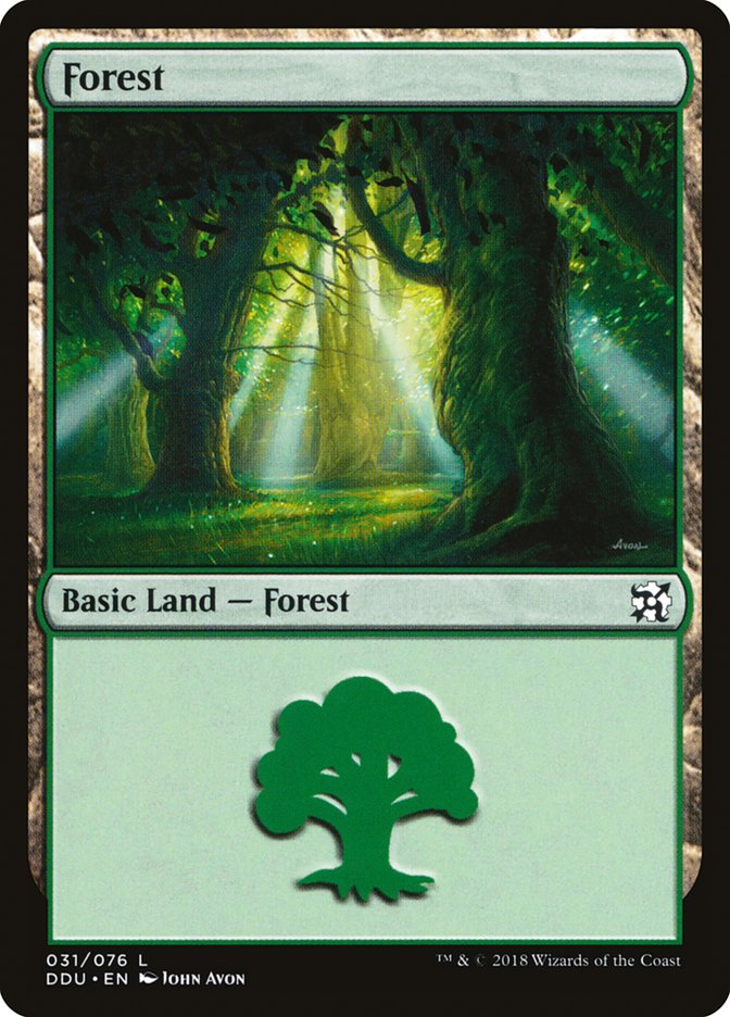 Forest (31) [Duel Decks: Elves vs. Inventors] 