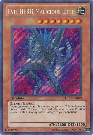 Evil HERO Malicious Edge [LCGX-EN029] Secret Rare 