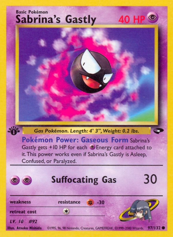 Sabrina's Gastly (97/132) [Gym Challenge 1st Edition] 