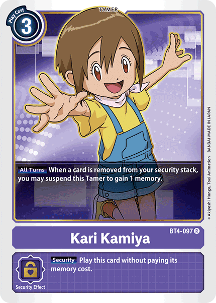 Kari Kamiya [BT4-097] [Great Legend] 