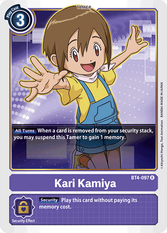 Kari Kamiya [BT4-097] [Great Legend] 