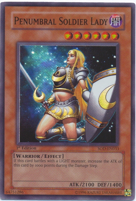 Penumbral Soldier Lady [SOD-EN033] Super Rare 
