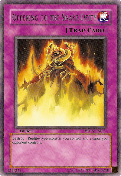 Offering to the Snake Deity [PTDN-EN077] Rare 